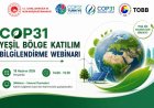 COP31 Yeşil Bölge Katılım Bilgilendirme Webinarı