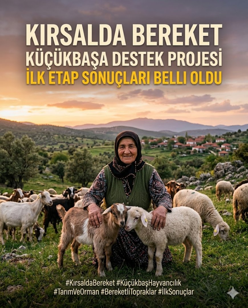 Kırsalda Bereket Küçükbaşa Destek Projesi’nin İlk Etap Sonuçları Belli Oldu