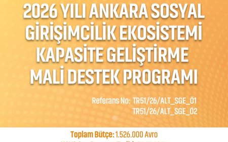 Ankara Sosyal Girişimcilik Ekosistemi Kapasite Geliştirme Mali Destek Programı İlan Edildi
