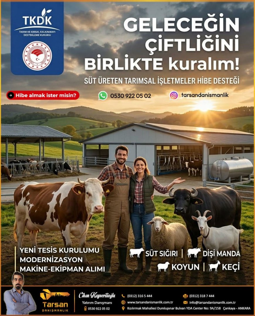 TKDK 101-1 Süt Üreten Tarımsal İşletmeler